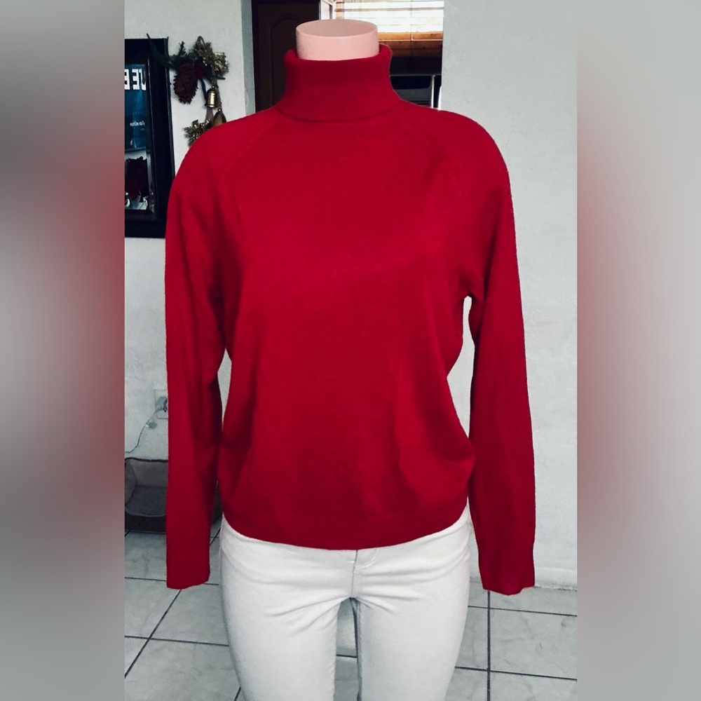 a new day Bold Red Turtleneck Sweater